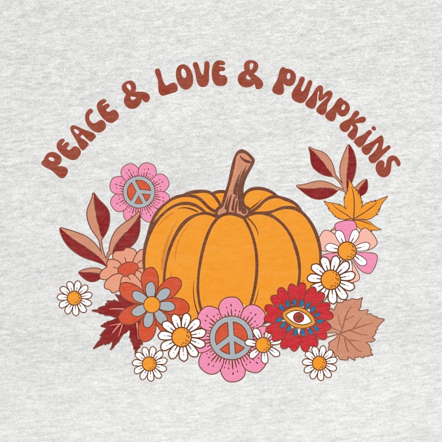 Peace Love Pumpkins by Rusty Ruby